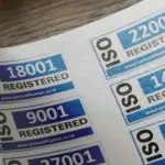 Etichette di certificazione ISO 9001