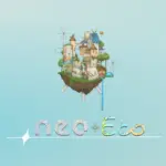 Illustrazione sulla scatola del gioco da tavolo Neo-Eco che istruisce al corretto riciclo delle materie prime