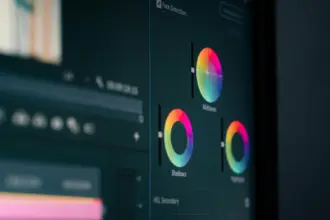 Immagine dello schermo di un computer che mostra la schermata di configurazione di audio e video per un contenuto video.